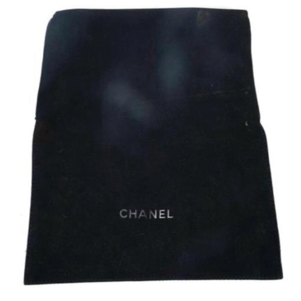 Chanel clutch on chain - crossbody in black lamb skin - silver studs! Authentic! - Picture 10 of 10